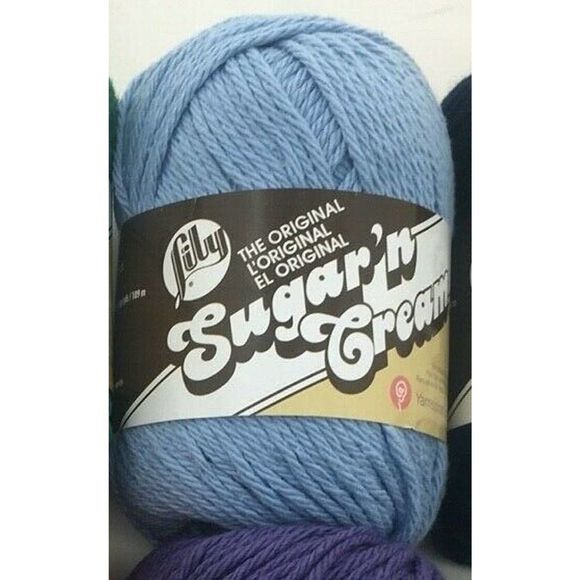3 Skeins Lily Sugar'n Cream Stripes Yarn Gauge 4 M - Picture 4 of 8